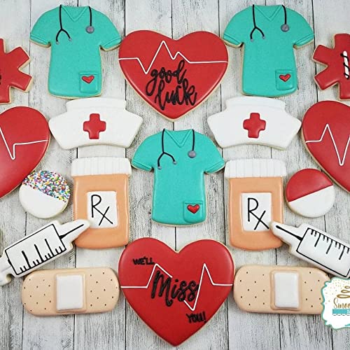 Nurse/Nursing Cookie Cutter 9 Piece Set from The Cookie Cutter Shop – Tin Plated Steel Cookie Cutters