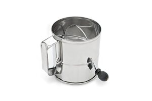 fox run flour sifter, stainless steel, 8-cup