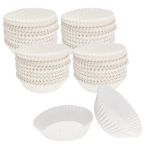 cybrtrayd no.601 glassine paper approx. 1,000 pieces – 1-3/4” base, 5/8” wall candy cups, white