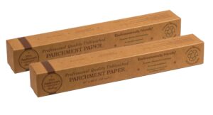 mrs. anderson's baking non-stick parchment paper, professional quality, 50-square-feet, set of 2, unbleached