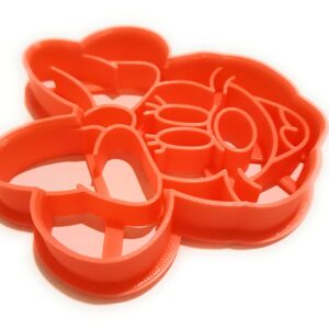 T3D Cookie Cutters Minnie Cookie Cutter, Suitable for Cakes Biscuit and Fondant Cookie Mold for Homemade Treats,3.21inch x 3.45inch x 0.55inch