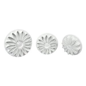 pme plunger cutters, veined sunflower daisy and gerbera, 3-pack