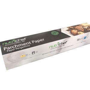 NutriChef 200 Square Foot Parchment Paper Roll | Heavy Duty Parchment Paper Roll for Baking, Easy to Cut & Non-stick Cooking Paper for Cookies, Air Frying & Grilling | Length & Width 160 FT. x 15 IN