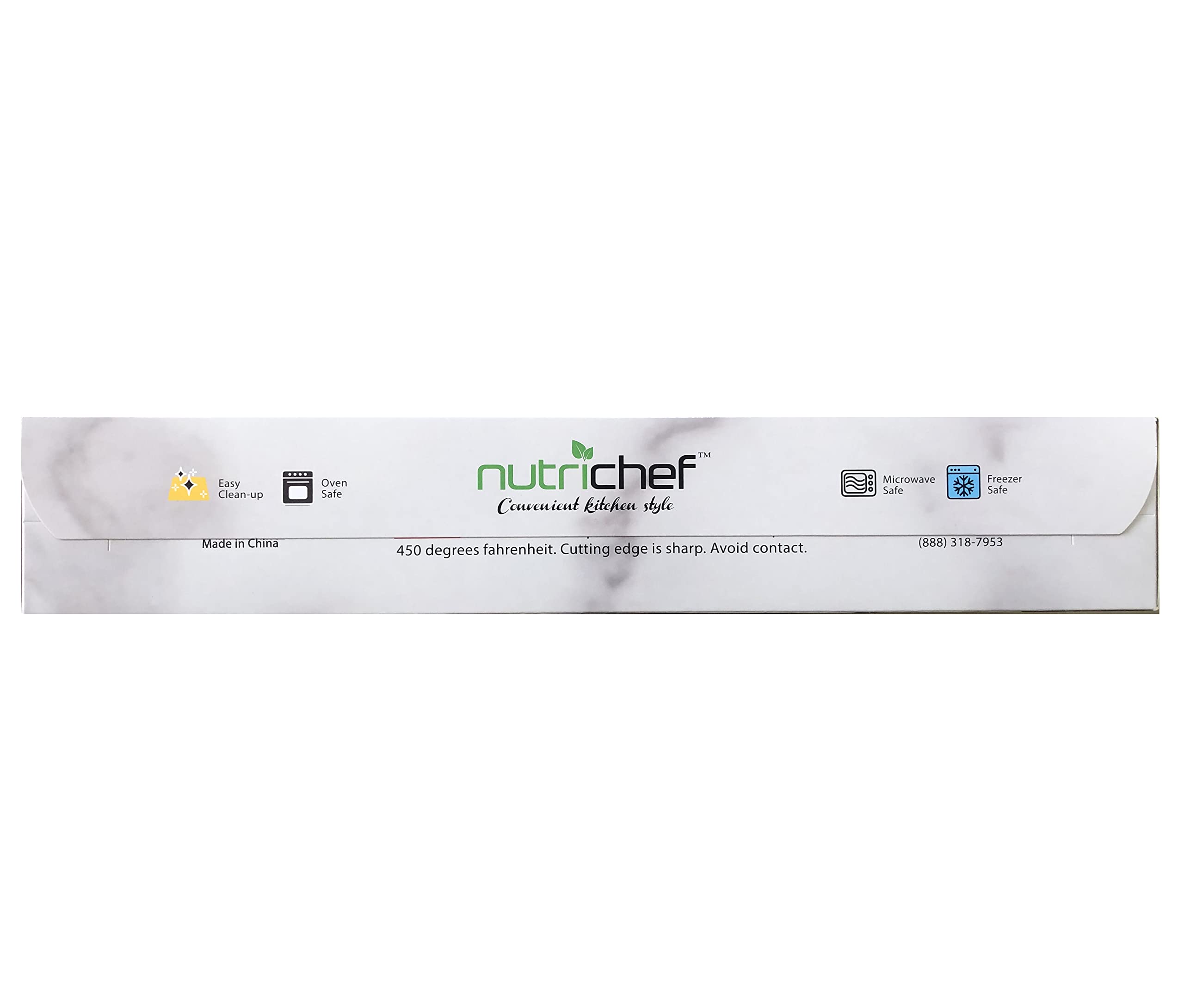 NutriChef 200 Square Foot Parchment Paper Roll | Heavy Duty Parchment Paper Roll for Baking, Easy to Cut & Non-stick Cooking Paper for Cookies, Air Frying & Grilling | Length & Width 160 FT. x 15 IN