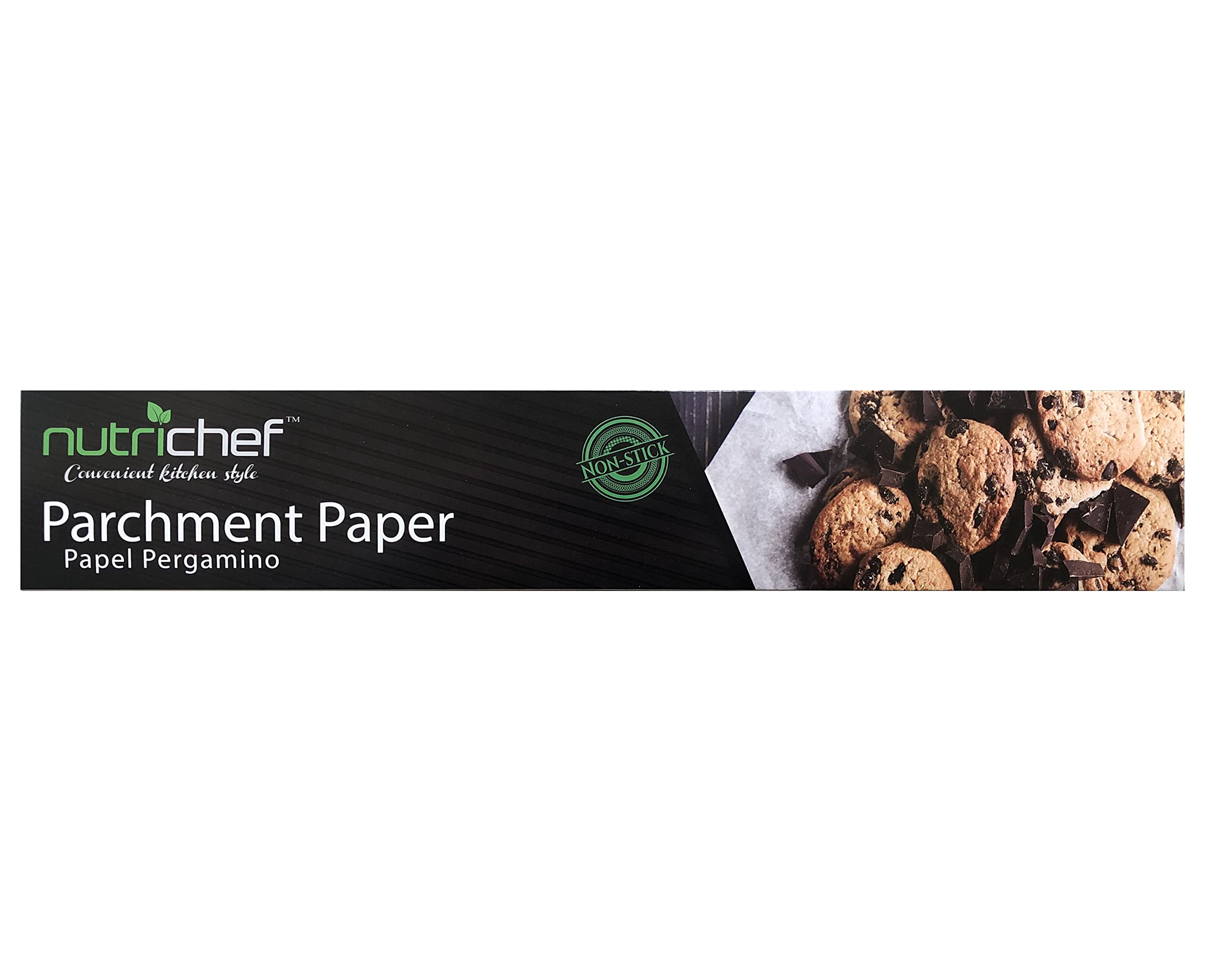 NutriChef 200 Square Foot Parchment Paper Roll | Heavy Duty Parchment Paper Roll for Baking, Easy to Cut & Non-stick Cooking Paper for Cookies, Air Frying & Grilling | Length & Width 160 FT. x 15 IN