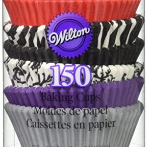 Wilton 150 Count Baking Cup, Standard, Damask/Zebra