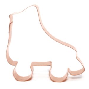 Vintage Roller Skate Cookie Cutter 4 X 4 inches - Handcrafted Copper Cookie Cutter by The Fussy Pup