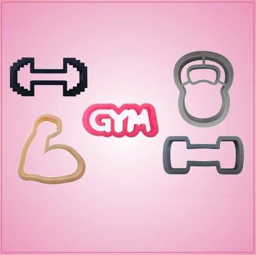 Gym Cookie Cutter Set