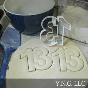 NUMBER 13 THIRTEEN LUCKY FRIDAY BIRTHDAY ANNIVERSARY EVENT COOKIE CUTTER MADE IN USA PR108-13