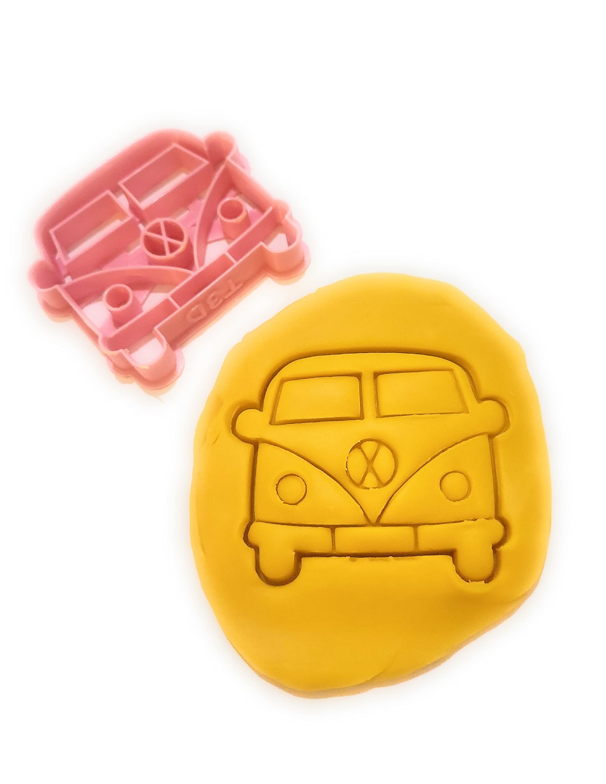 T3D Cookie Cutters Car Vw Van Cookie Cutter, Suitable for Cakes Biscuit and Fondant Cookie Mold for Homemade Treats