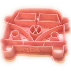 T3D Cookie Cutters Car Vw Van Cookie Cutter, Suitable for Cakes Biscuit and Fondant Cookie Mold for Homemade Treats