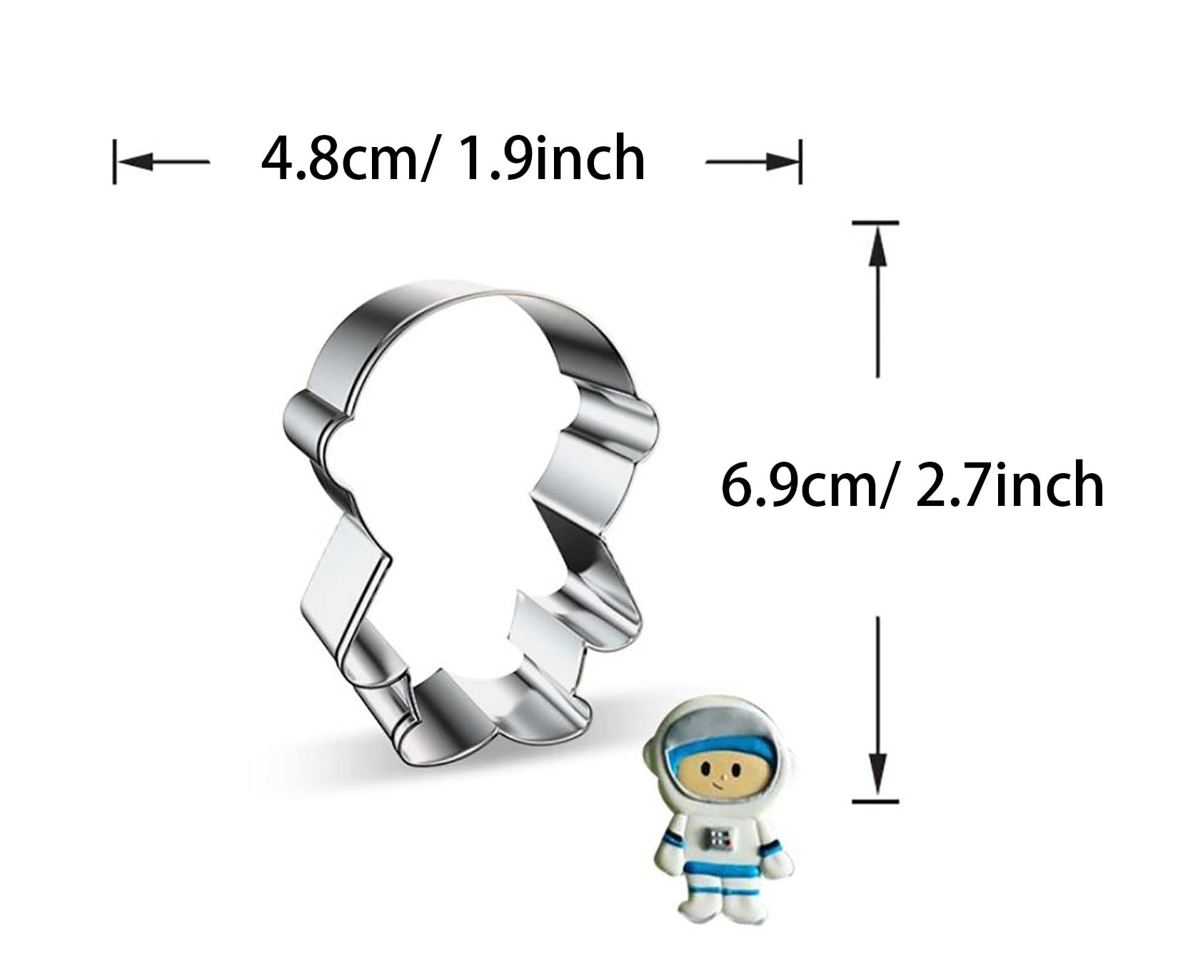 WJSYSHOP Astronaut Shape Cookie Cutter - A