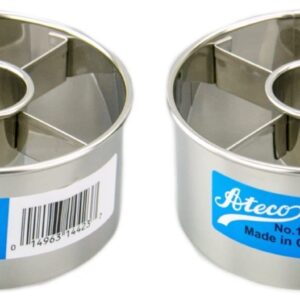 Ateco 3-1/2-Inch Stainless Steel Doughnut Cutter (Set of 2)