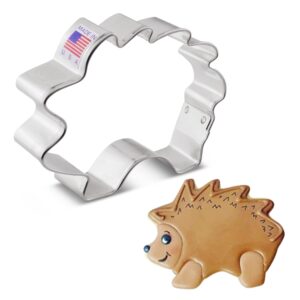hedgehog cookie cutter 3.75" made in usa by ann clark