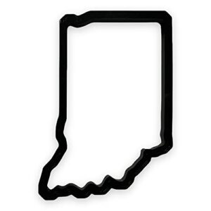 indiana state cookie cutter with easy to push design (4 inch)