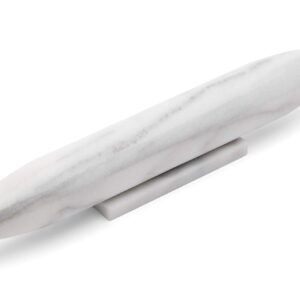 Fox Run Marble French Rolling Pin and Base, 2 x 12 x 2 inches