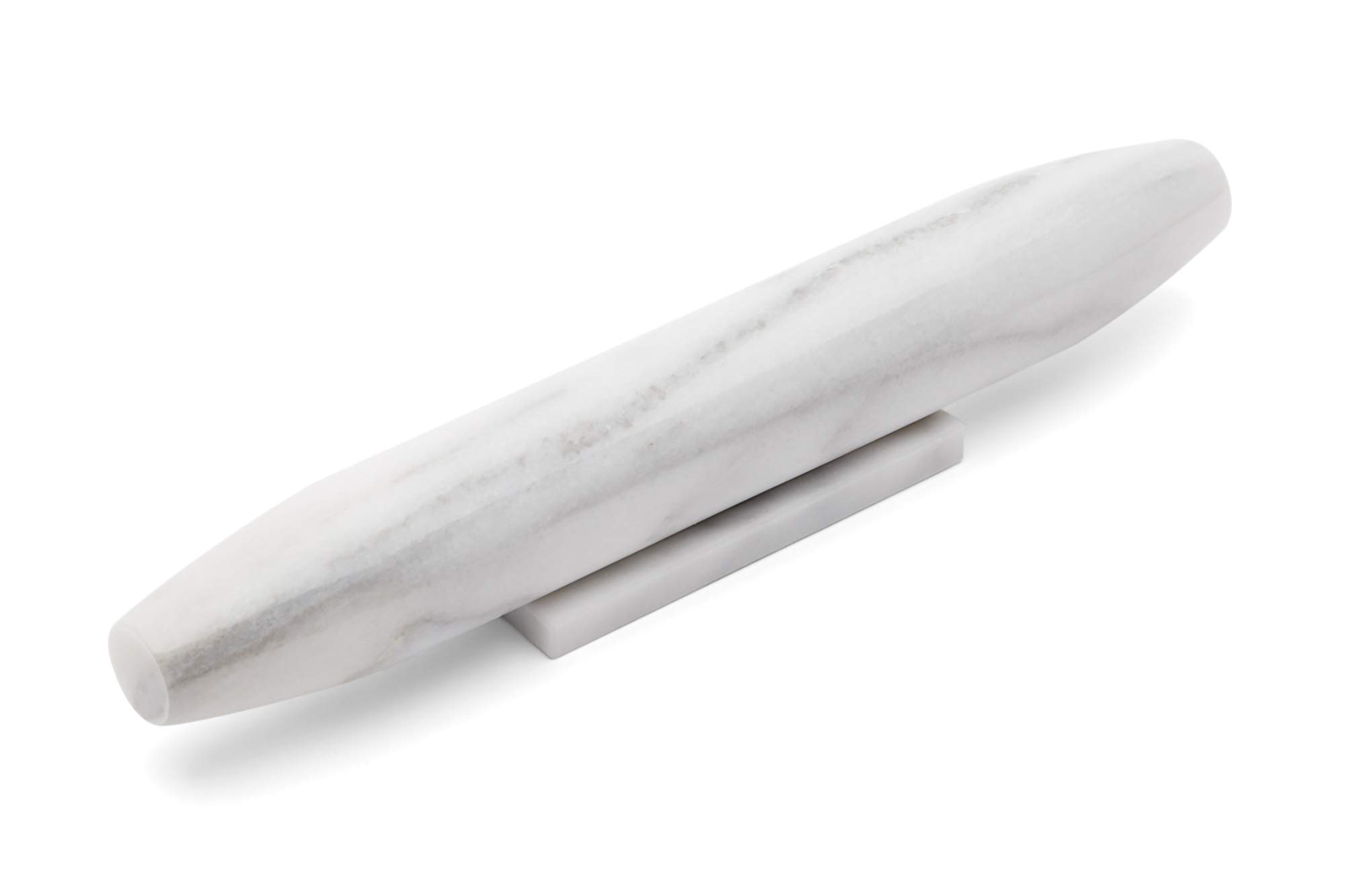 Fox Run Marble French Rolling Pin and Base, 2 x 12 x 2 inches