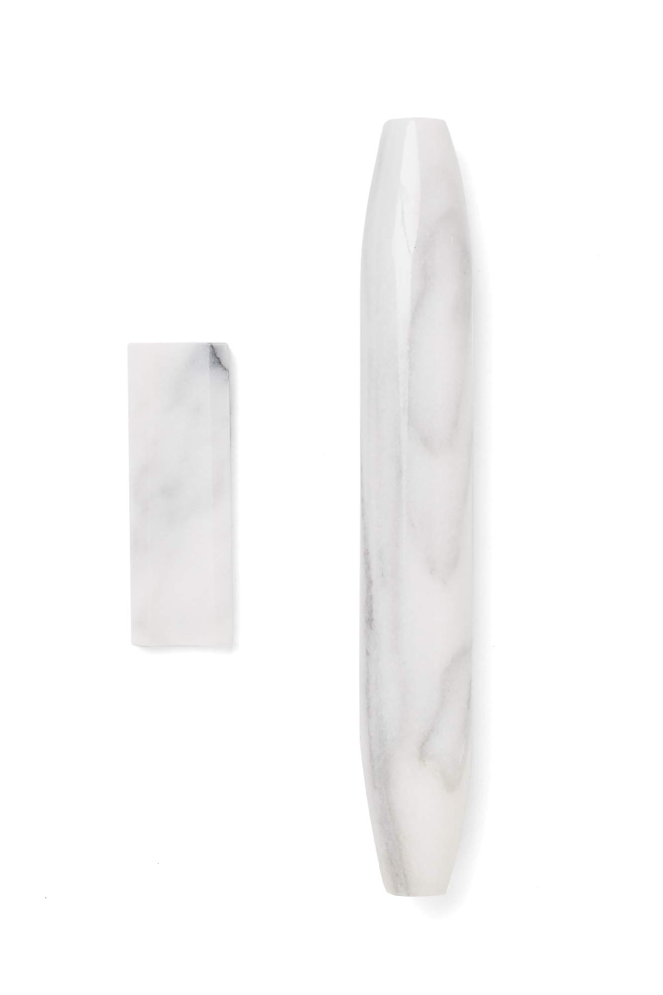 Fox Run Marble French Rolling Pin and Base, 2 x 12 x 2 inches