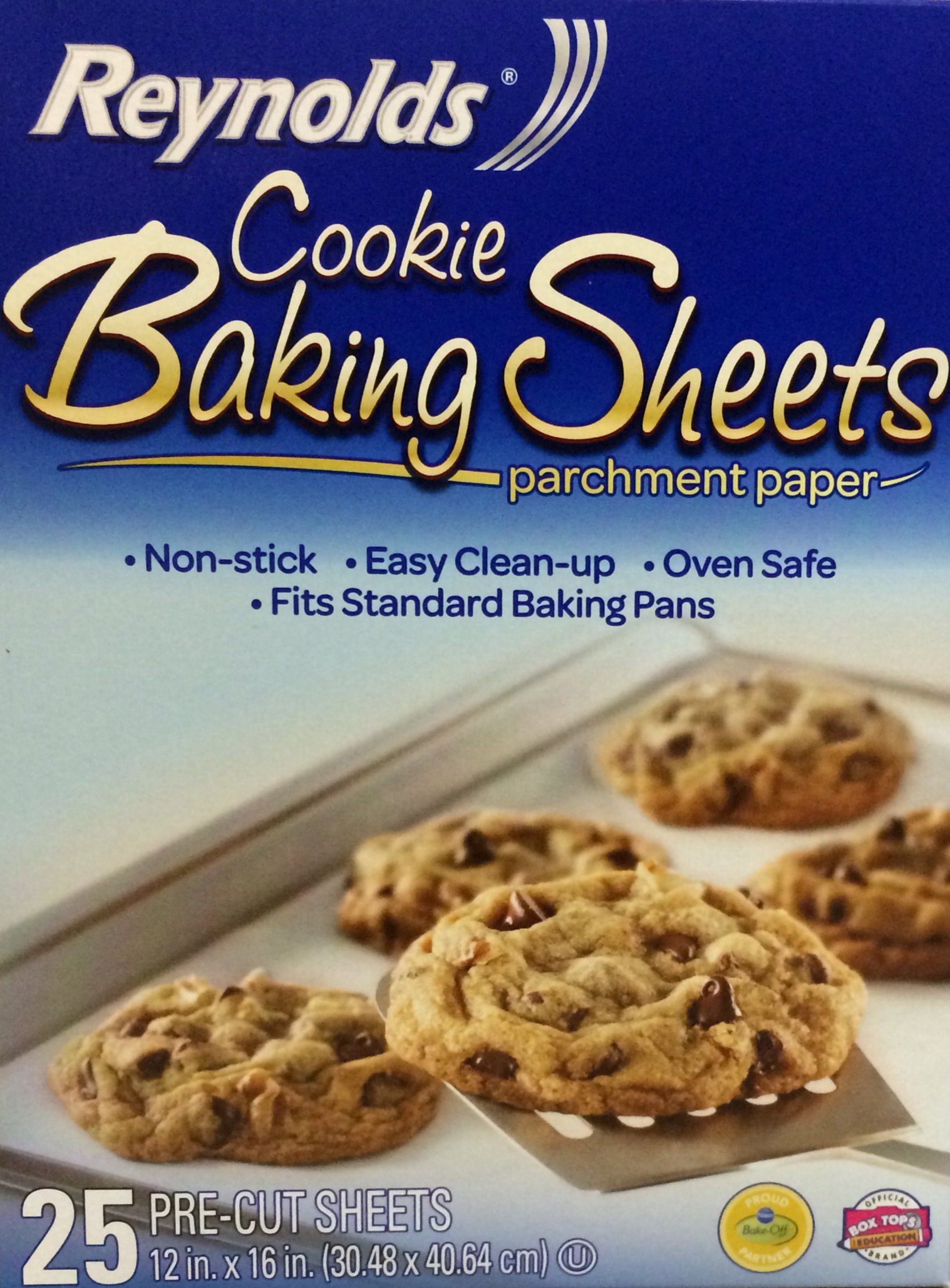 Reynolds Consumer Cookie Baking Sheets Non-stick Parchment Paper, 75 Count (3 Boxes Of 25 Sheets)