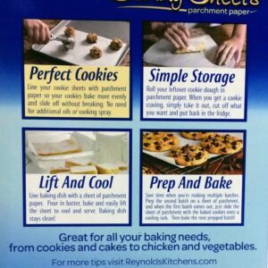 Reynolds Consumer Cookie Baking Sheets Non-stick Parchment Paper, 75 Count (3 Boxes Of 25 Sheets)