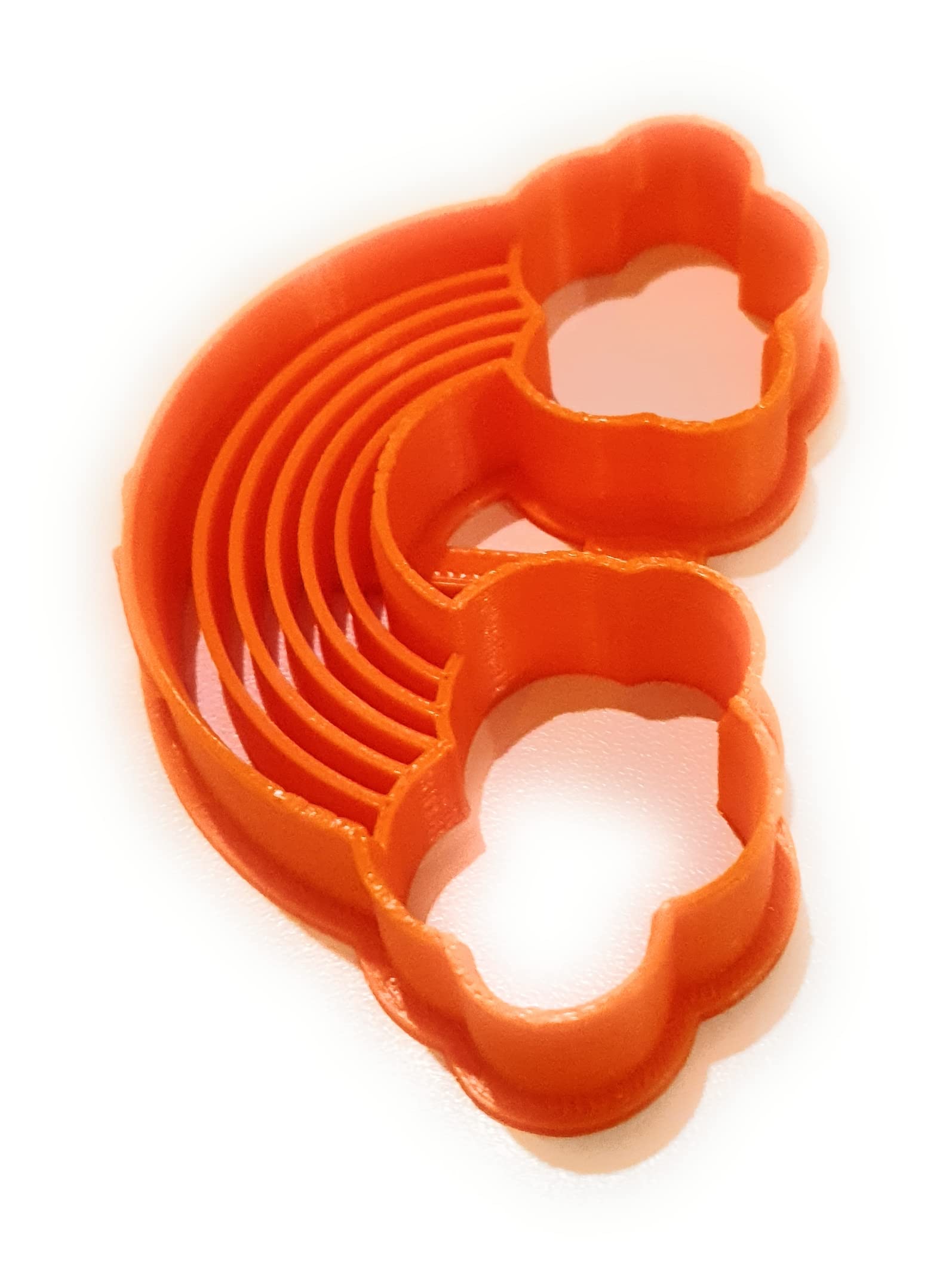 T3D Cookie Cutters Rainbow Cookie Cutter, Suitable for Cakes Biscuit and Fondant Cookie Mold for Homemade Treats, 3.40'' x 2.09'' x 0.55''