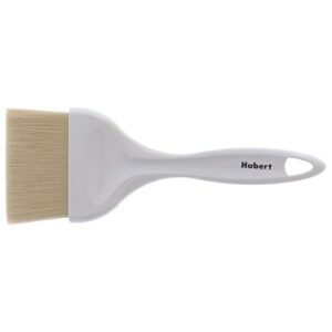 hubert pastry brush with boar bristles and white plastic handle - 9"l x 3"w