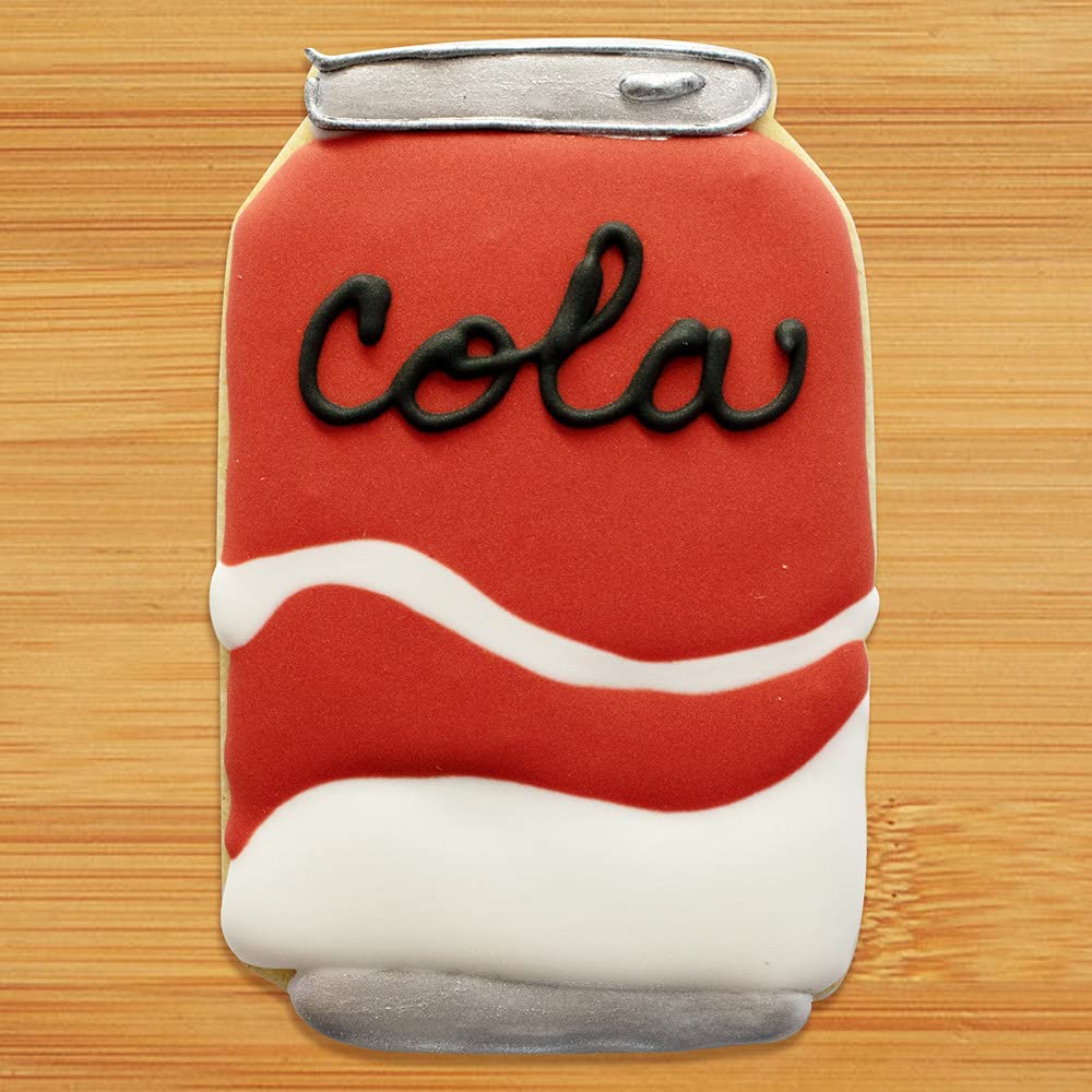 Soda Beer Can Cookie Cutter 4 Inch - Made in the USA – Cookie Cutters Tin Plated Steel Soda Beer Can Cookie Mold