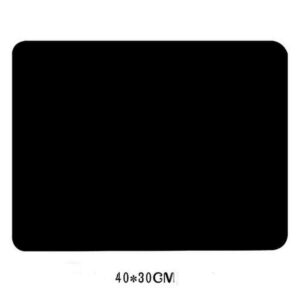 Black Silicone Student Table Mat, Countertop Place Mat, Large Oven Counter Children Table Mat, 15.7" 11.8"