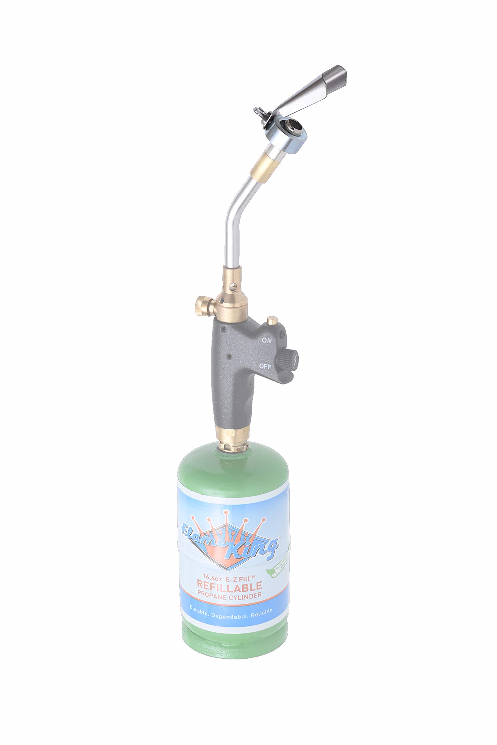 Flame King Searer Attachment for Handheld Blowtorches, Works with Butane and Propane, Easy to Use and Adjust, 2"