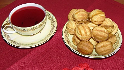 Metal Mold Form Nuts For Sweet Russian Nuts Oreshki Pastry Cookie Nutlets (Set of 40 pcs)