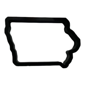 iowa state cookie cutter with easy to push design (4 inch)