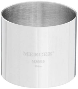 mercer culinary steel ring mold chef, 2 inch x 1.75 inch, stainless
