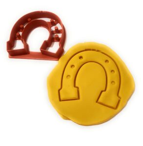 t3d cookie cutters horseshoe cookie cutter, suitable for cakes biscuit and fondant cookie mold for homemade treats 3.53*3.49*0.55inch