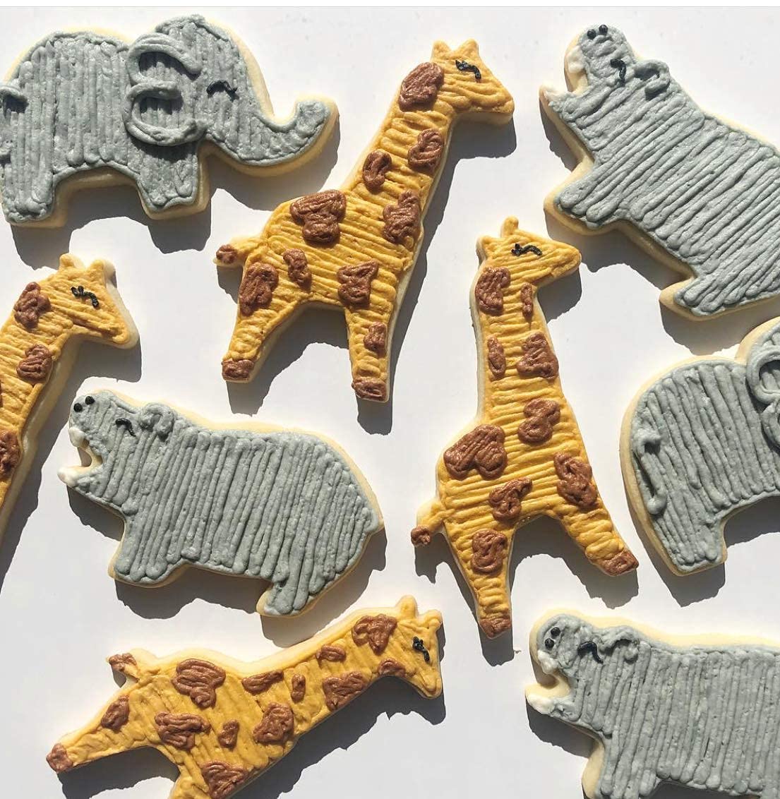 Safari Zoo Animals Cookie Cutters 5-Pc Set Made in USA by Ann Clark, Elephant, Giraffe, Hippo, Bear, Camel