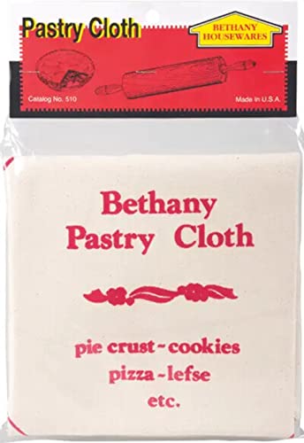 Bethany Housewares Bethany Pastry Cloth 19" Cotton Shrinkwrapped, 1 Pack, Tan