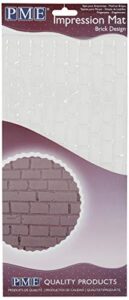 pme brick design impression mat for cake decorating