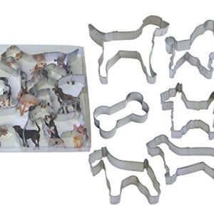 CybrTrayd 6 Piece It's a Dog's Life Cookie Cutter Set, Metallic