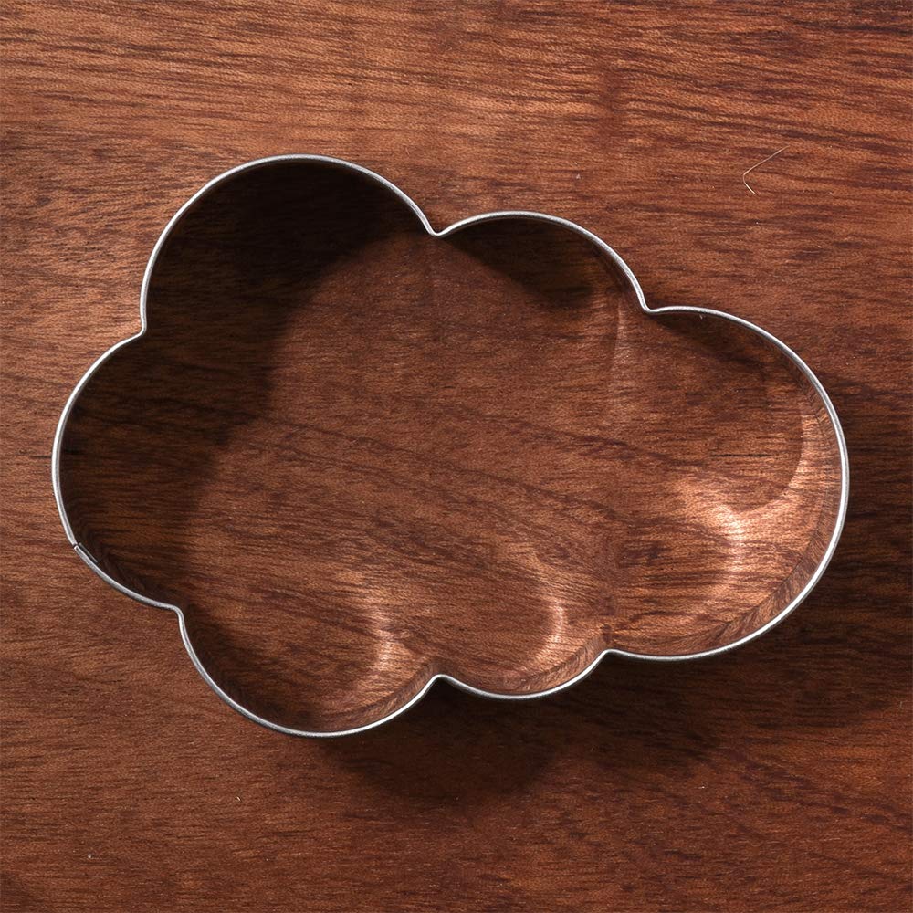 KENIAO Weather Cookie Cutter Set, 7 Pcs, Rainbow, Flash, Cloud, Sun, Umbrella and Raindrops Biscuit Cutters, Stainless Steel