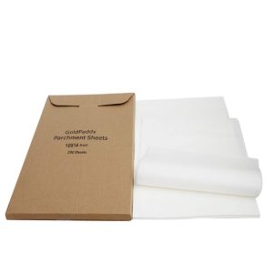 parchment sheets (200pcs), 10 x 14 inches non-stick precut baking parchment paper for baking cookies, bread, meat