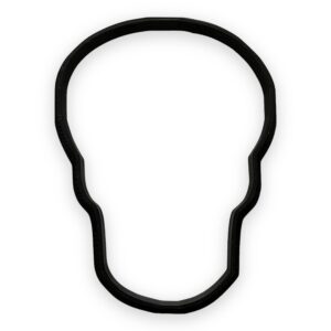 skull or zombie head cookie cutter (4 inches)