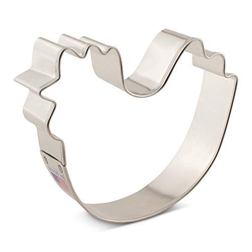 Chicken Cookie Cutter, 3.75" Made in USA by Ann Clark