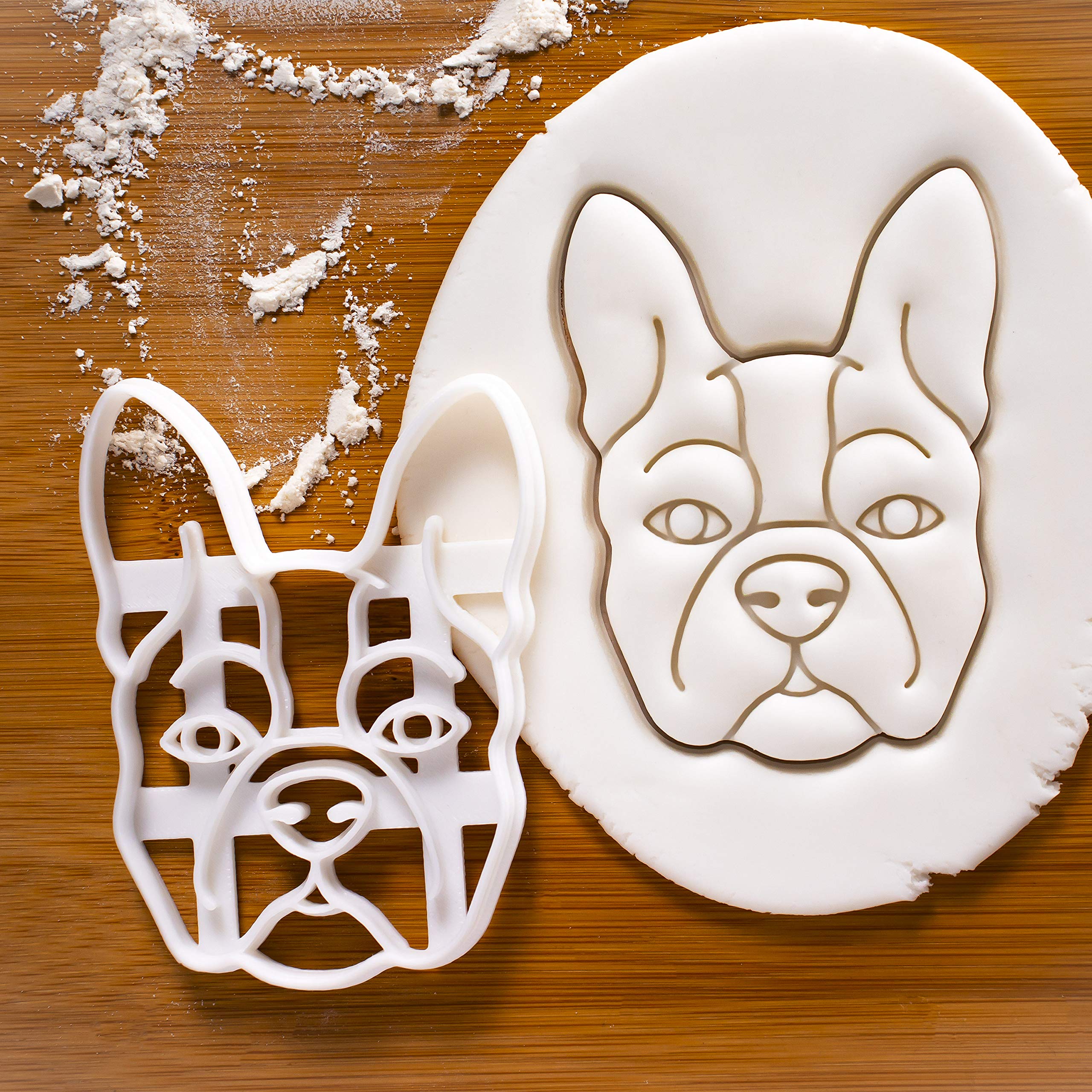 Boston Terrier Face cookie cutter, 1 piece - Bakerlogy