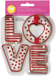 wilton industries, inc cookie cutter set love, us:one size