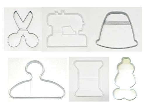 FASHION DESIGNER SEAMSTRESS CLOTHING SET OF 6 COOKIE CUTTERS MADE IN USA PR1462