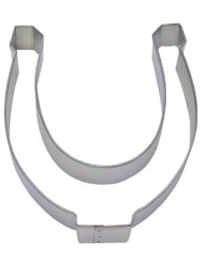 r&m horseshoe 5" cookie cutter in durable, economical, tinplated steel