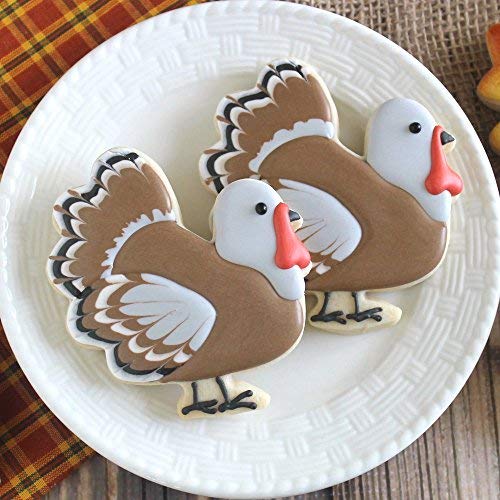 Thanksgiving Turkey Cookie Cutter, 3.75" Made in USA by Ann Clark