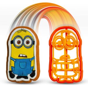 cookie cutter by 3dforme,for minion baking cake fondant frame mold for buscuit, set 2 piece made in ukraine