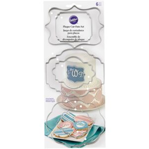 Wilton 6 Piece Plaque Fondant Cut-Outs Set