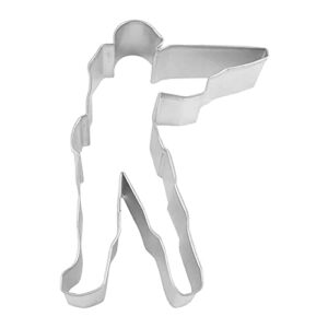 foose store soldier or hunter cookie cutter 5 inch –tin plated steel cookie cutters - soldier or hunter cookie mold