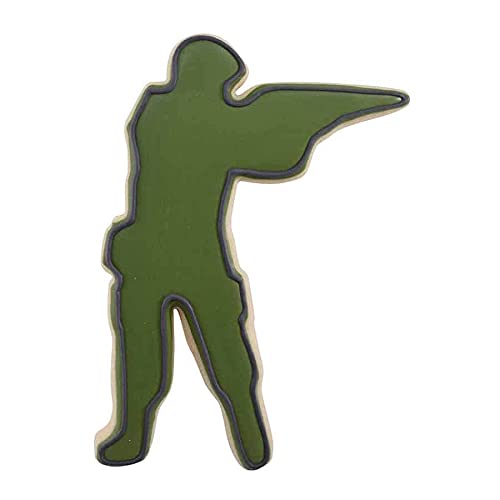 Foose Store Soldier or Hunter Cookie Cutter 5 Inch –Tin Plated Steel Cookie Cutters - Soldier or Hunter Cookie Mold